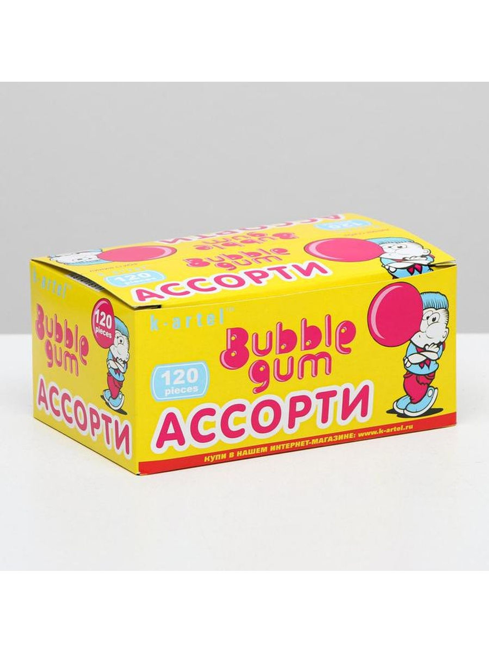 Жев.резинка 120 шт.  АССОРТИ 4г 1/120шт*.
