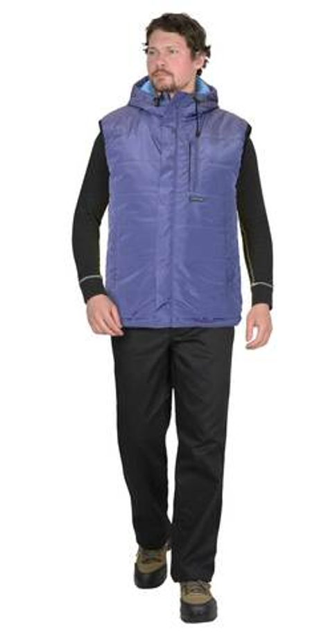 Жилет "ЗОДИАК" индиго (на подкладке флис) (Сработка) (ЧЗ) тк. Принц (РАСПРОДАЖА)