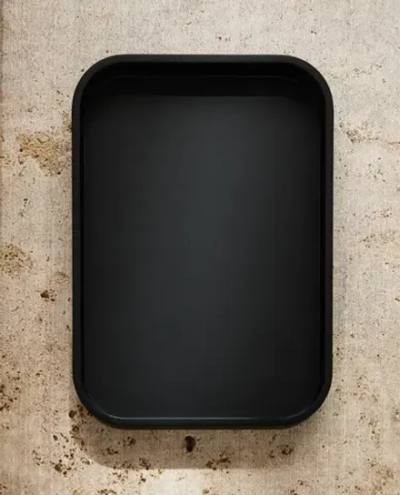 ZARA HOME ПОДНОС ДЛЯ ВАННОЙ ИЗ СМОЛЫ, ЧЕРНЫЙ