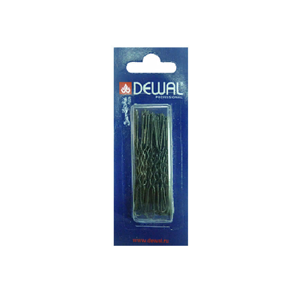 Шпильки-волна Dewal SLT60V-1/24, черные, 60 мм (24 шт)