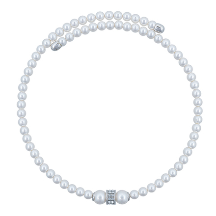 Колье Fiore Luna Cylinder Crystal B2409PE-N02.1 BW/S