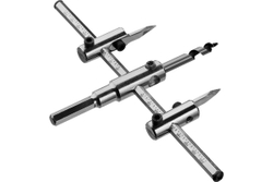 Сверло ЗУБР ″Мастер″ регулируемое по дереву, двухрезцовое ″Балеринка″, d=40-200мм, 1-30мм, в блистер