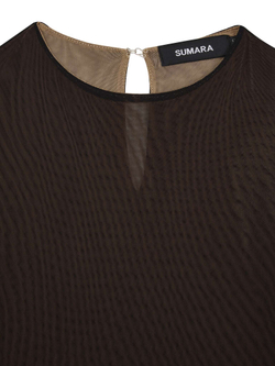 Боди лонгслив из сетки