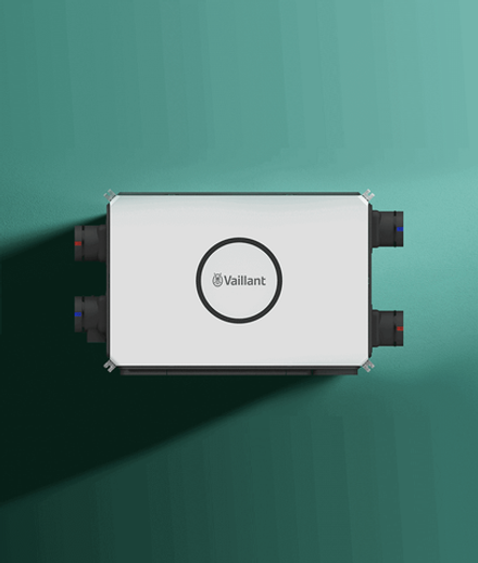 Приточно-вытяжная вентиляционная установка Vaillant с функцией рекуперации тепла и влаги recoVAIR 450 plus