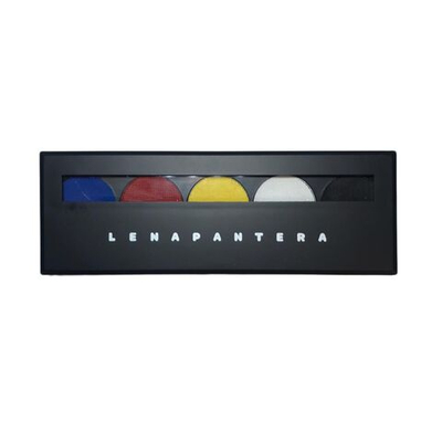 Аквагрим LENA PANTERA базовые цвета 5 шт по 3 гр с кистью для подводки