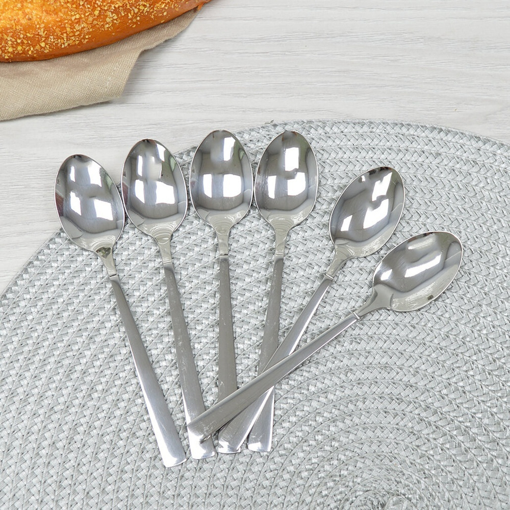 Набор чайных ложек "№5" 6 штук нерж, NNOSO-69