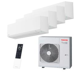 Мультисплит система на 4 комнаты Toshiba RAS-B07G3KVSG-E x 4 / RAS-4M27G3AVG-E