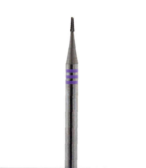 EDENTA 1325.008HP Твердосплавная фреза 25 HP 104, d 0,8 мм, насечка особо мелкая спиралевидная с поперечной зубчатостью, форма пламя