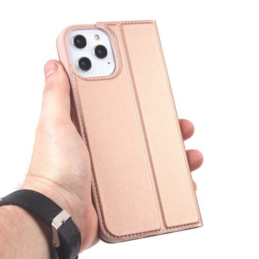 Чехол-книжка для iPhone 12 Pro Max, Dux Ducis Skin Pro, 012258 Розовый