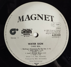Винтажная виниловая пластинка LP Chris Rea Water Sign (Germany 1983)