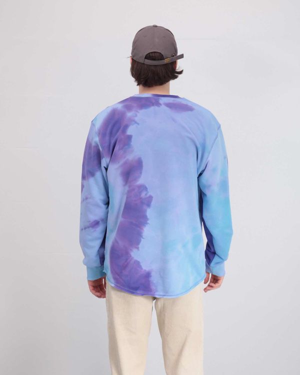 Толстовка Hoodlong Tie Dye Синяя - фото 3