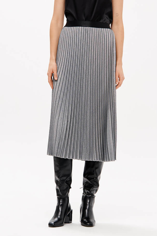 4912 Юбка женская (серо-черный)