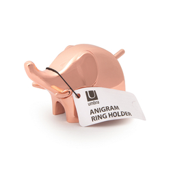 Подставка для колец anigram слон медь