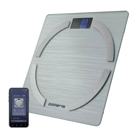 Весы напольные POLARIS PWS 1886 IQ Home серебряный