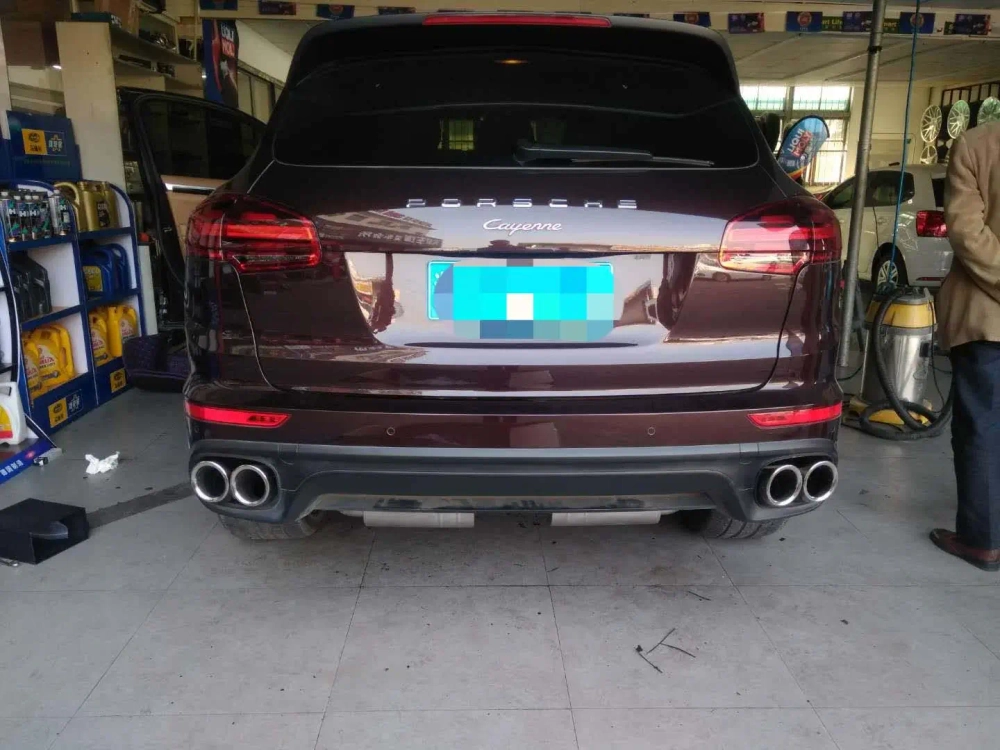 Спортивная выхлопная система с дистанционно управляемыми заслонками для Porsche Cayenne 958.2 3.0T/3.6T Порше Каен