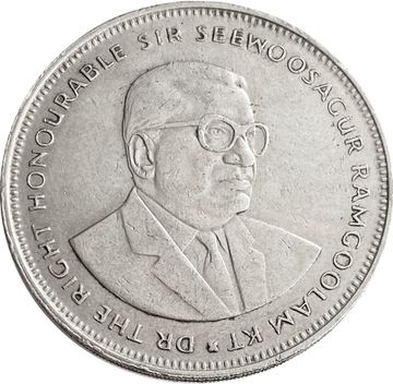 5 рупий 1991 Маврикий