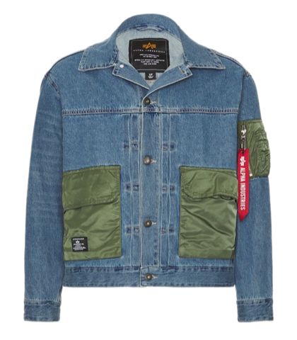 Куртка Alpha Industries Denim Jacket Replica Blue (Синяя)