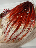 Комплект войлочных дредов с кончиками из козы