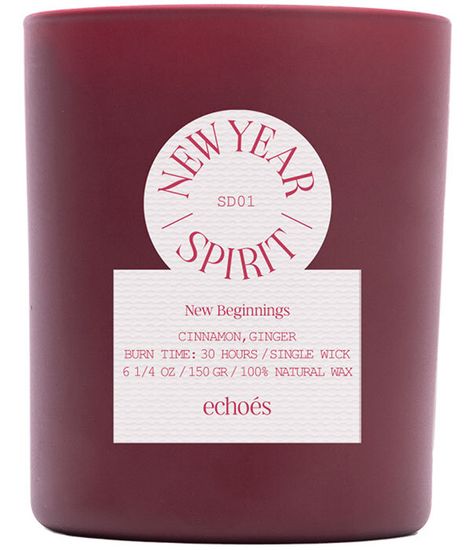 New Year Spirit, свеча New Beginnings collection, Echoes