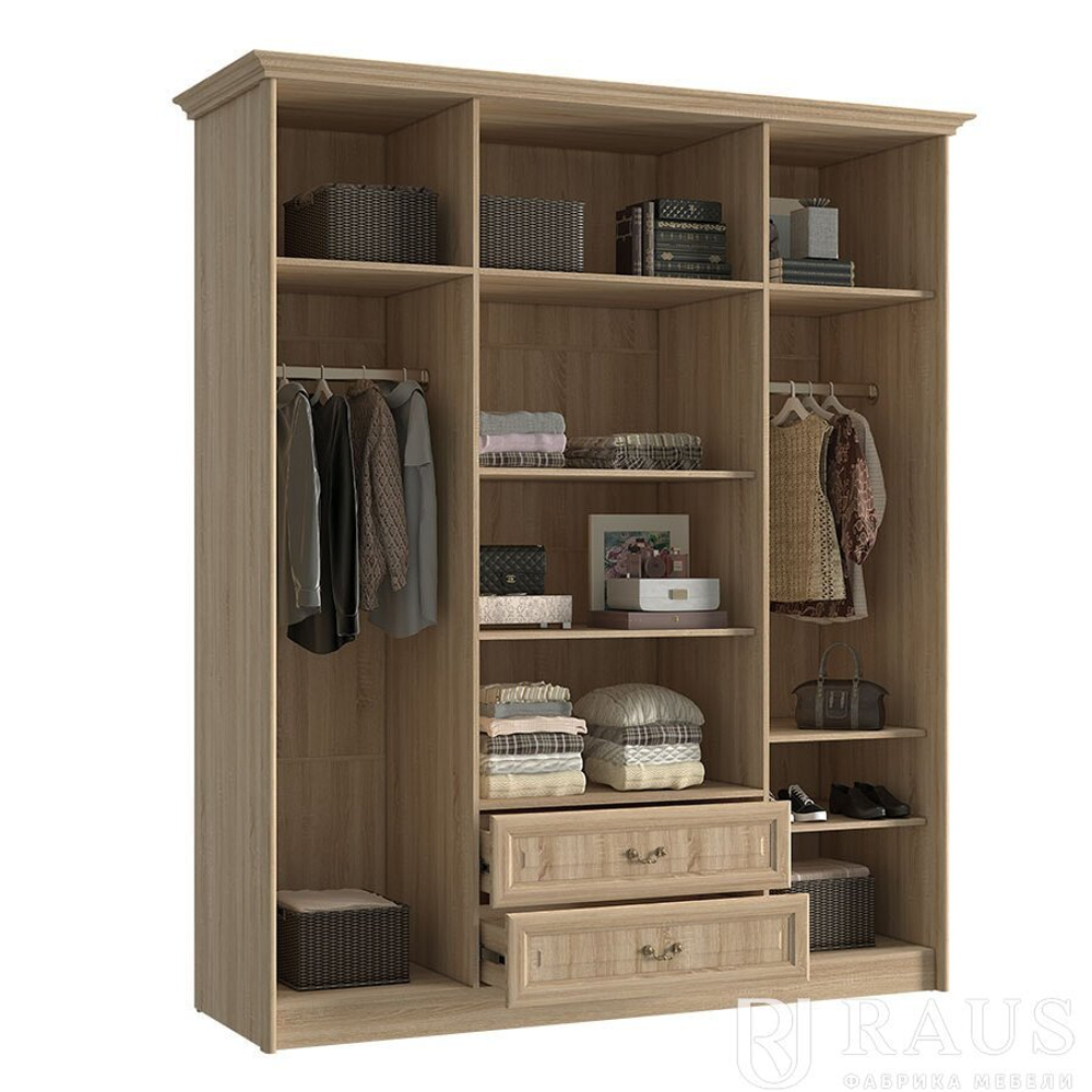 Шкаф 4-х створчатый с зеркалом Янна ЯН-06