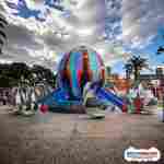 Детская карусель «Танец паука» 8 кабинок, 16 мест, 11×11×4 м