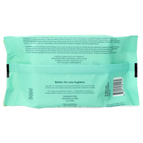 Good Clean Love, Balance, увлажняющие и очищающие салфетки, 30 шт.