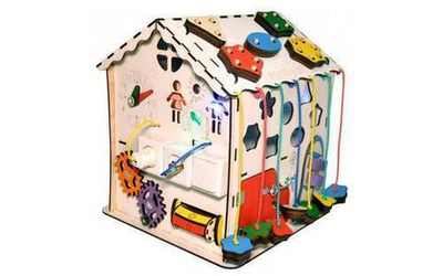 Бизидомик i wood play с электрикой — 9-0090