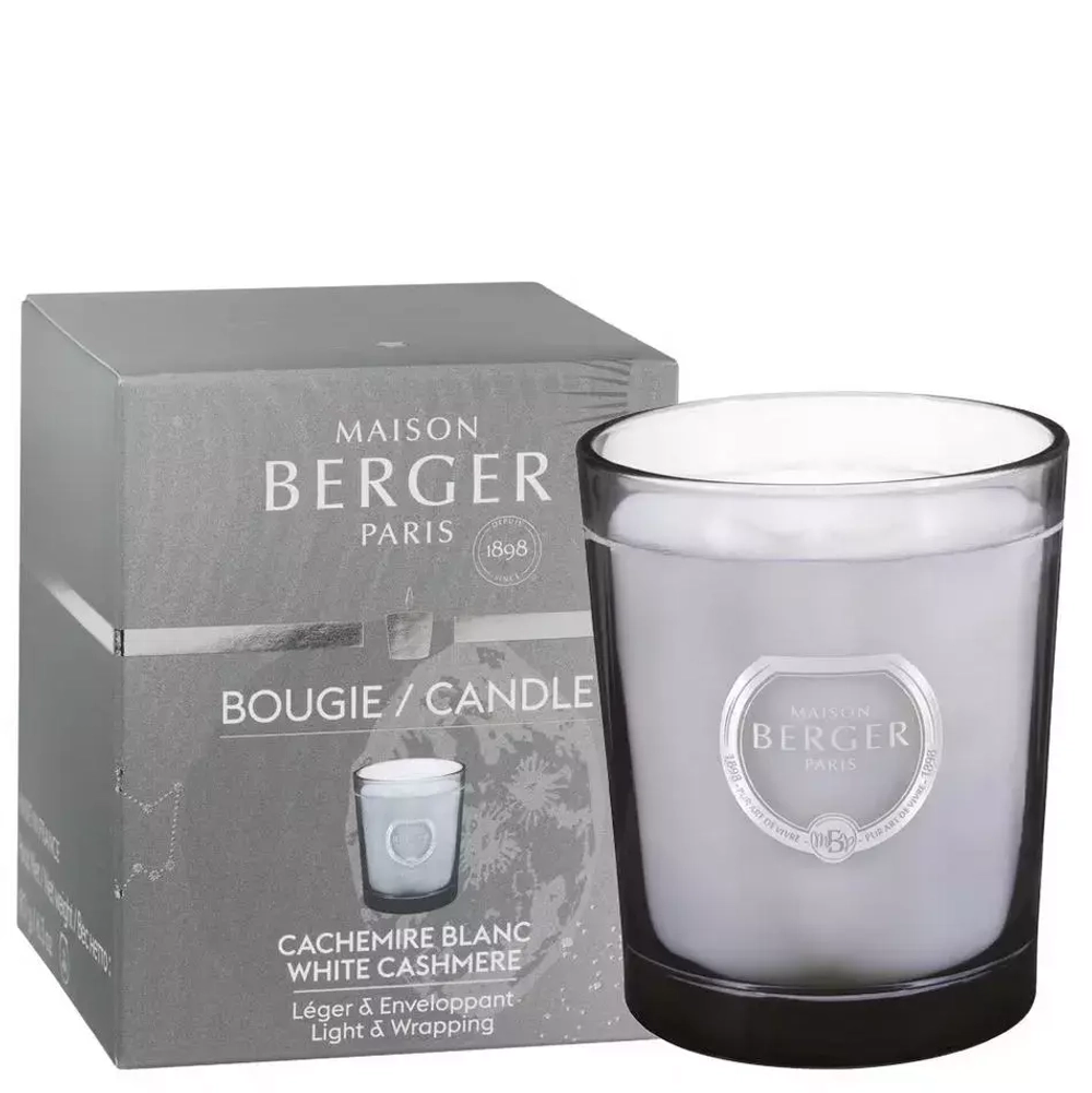 Maison Berger Paris - Ароматическая свеча Astral White Cashmere 180г / артикул   6959  / GTIN 3127290069597