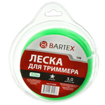 Леска для триммера 3.0 мм, 50 м, звезда, Bartex