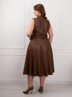 Жилет кожаный офисный