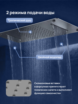 Верхний душ STWORKI STUDIO S512692GB вороненая сталь