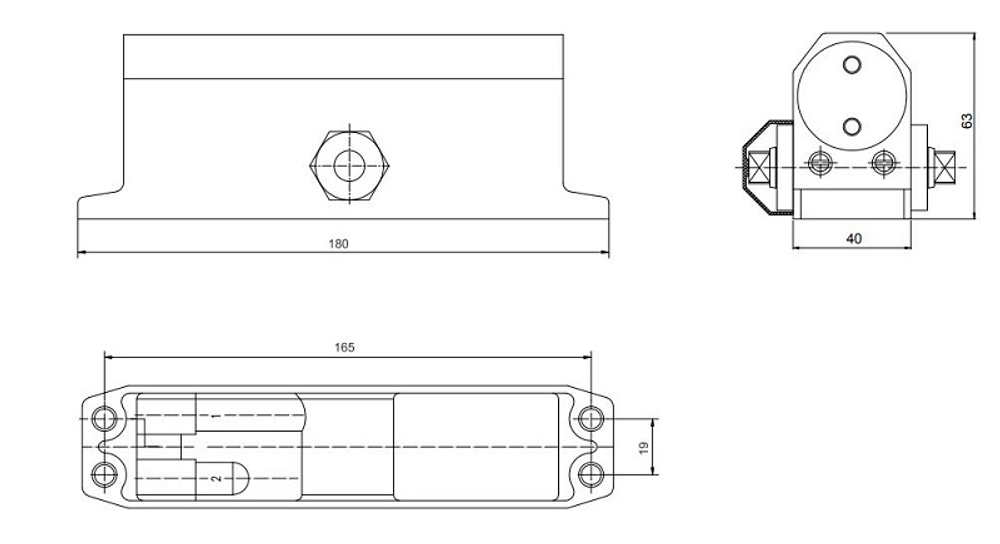 Доводчик Апекс DC-20.4/1050/085-A2-W до 85кг, 165откр, белый