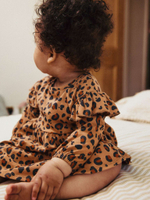 Платье для девочки Next B30-755, 2 шт, Коричневый, Бежевый