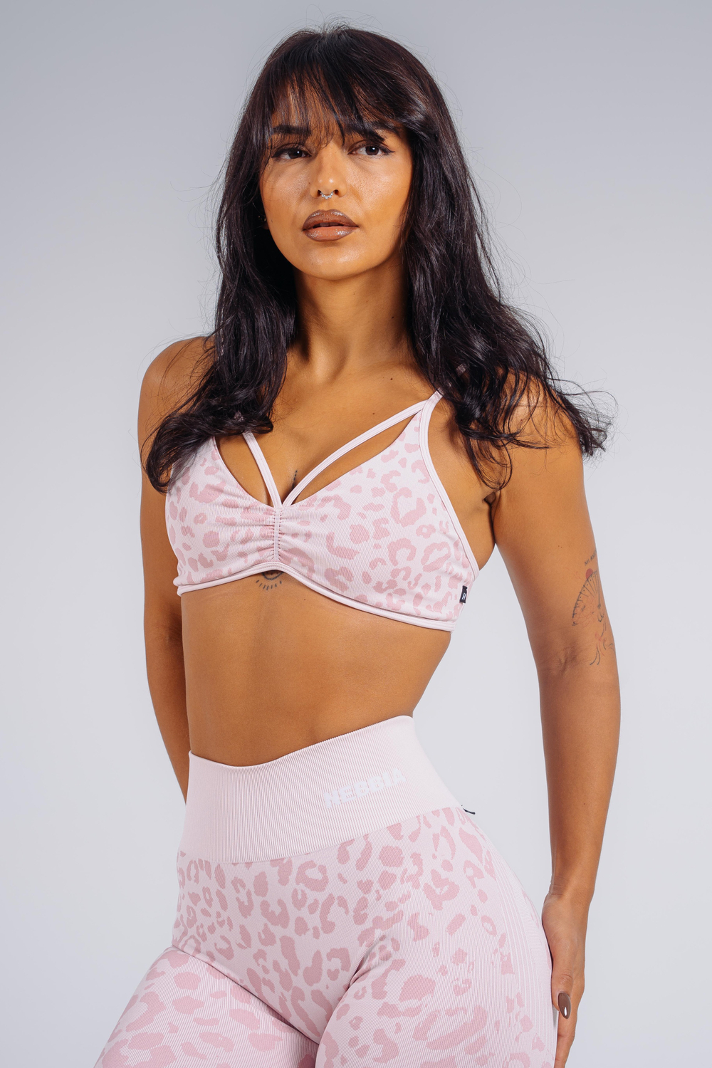 Топ Medium Support Leopard Sports Bra PRIMAL 854 Розовый