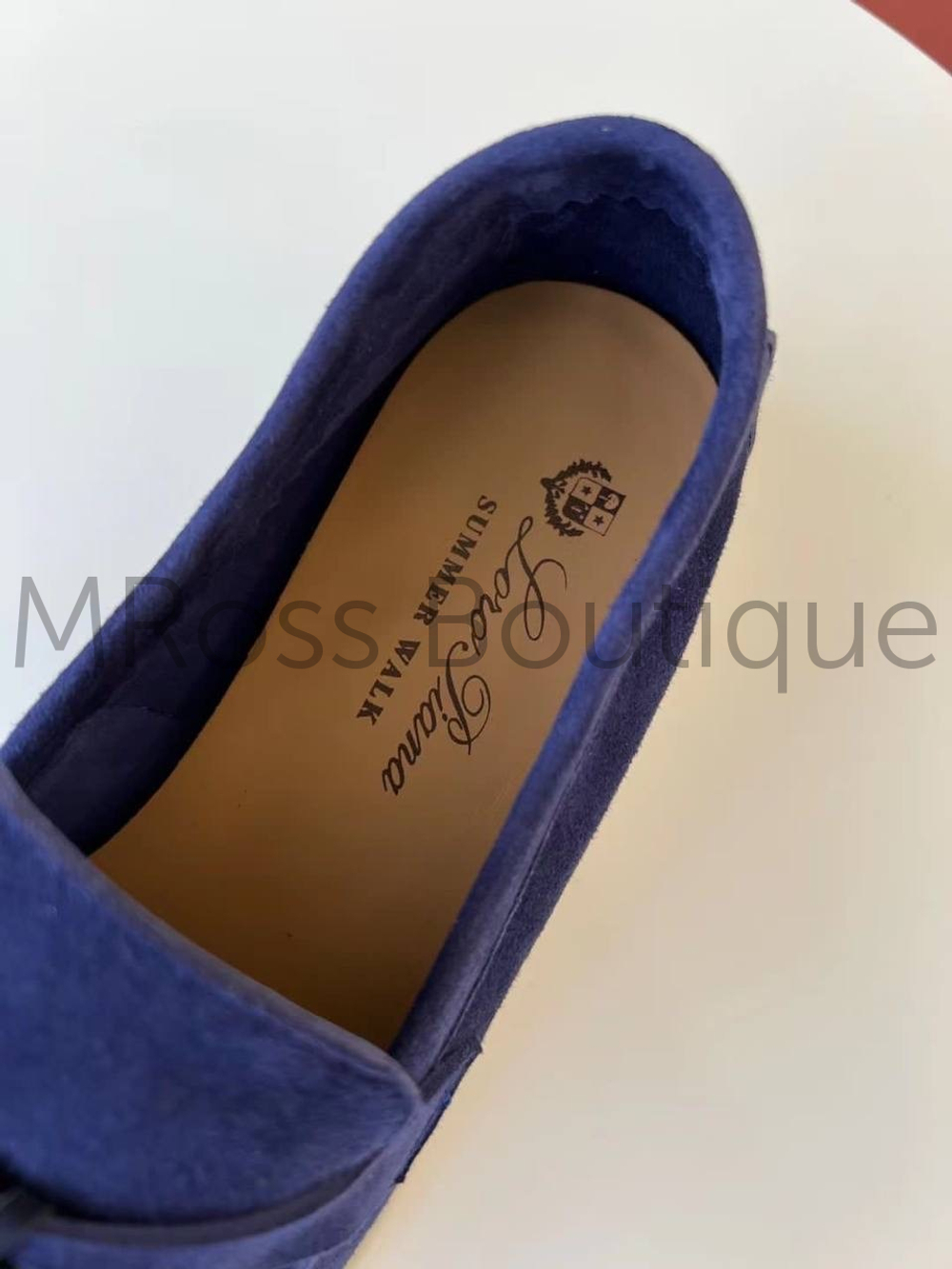 Синие замшевые лоферы Лоро Пиано премиум класса - Loro Piana Premium Blue Suede Loafers