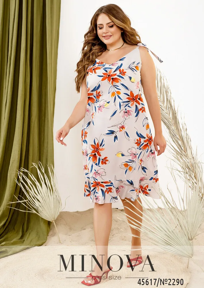 Платье 2290-серый Minova