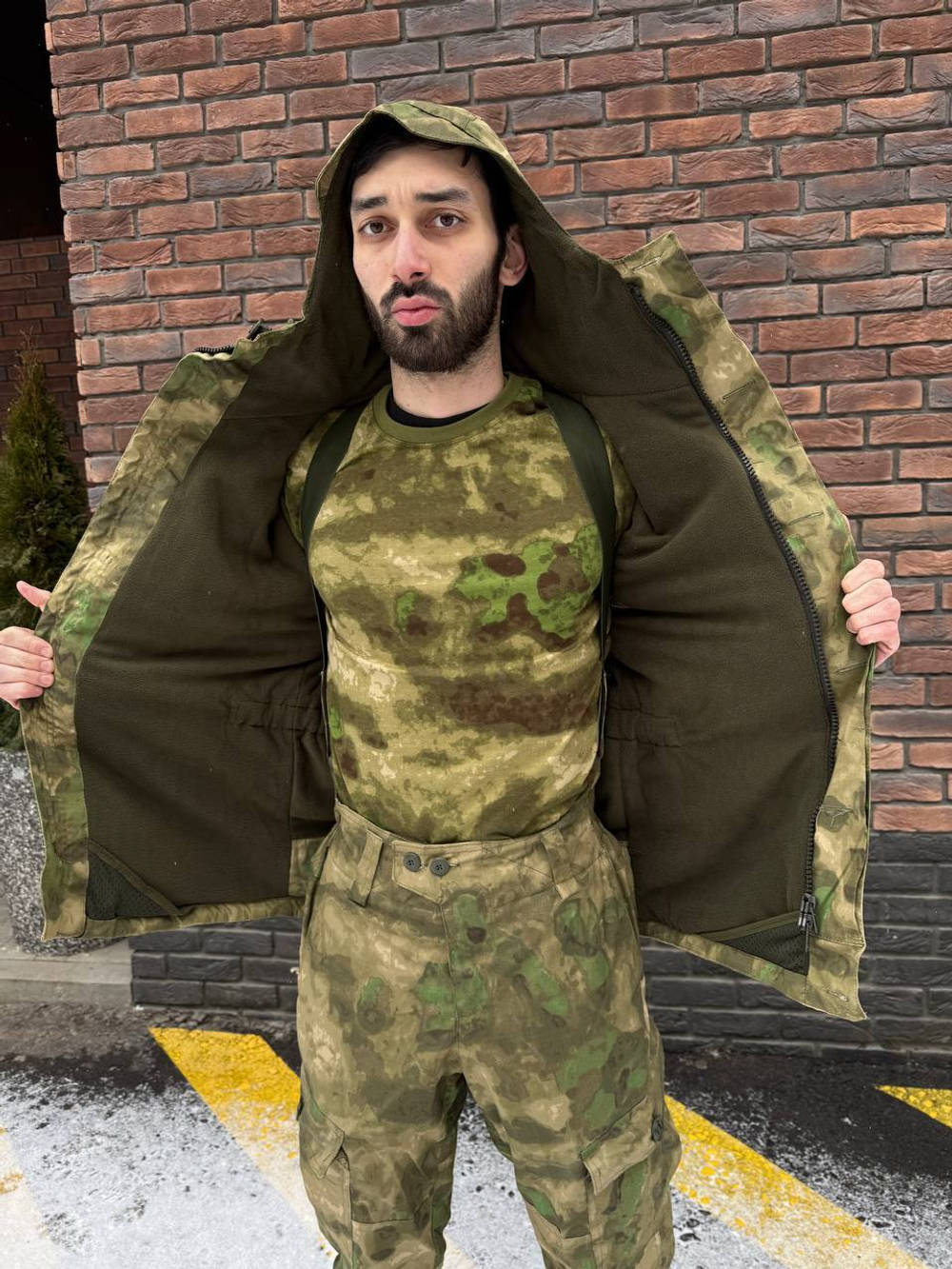 Костюм горка 6 флис / осень-зима / мох