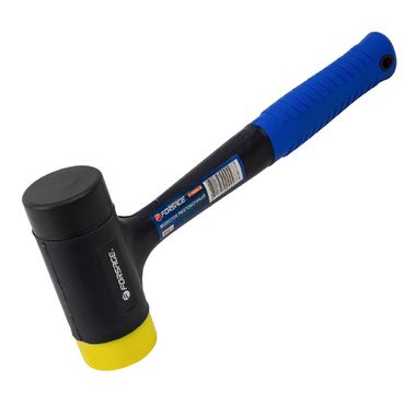 Молоток рихтовочный безынерционный с фиберглассовой ручкой и резиновой противоскользящей накладкой (900г) Forsage F-18082LB