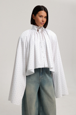 Блуза со съёмными манжетами