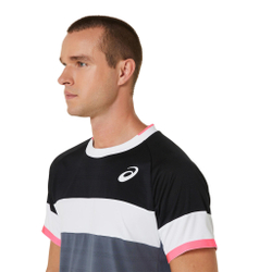 Мужское теннисное поло ASICS Match Top Tee T-Shirt Men - Black, Red