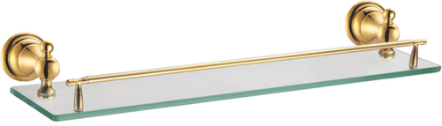 Полка Azario ELVIA стеклянная 52 см, золото (AZ-91103G)