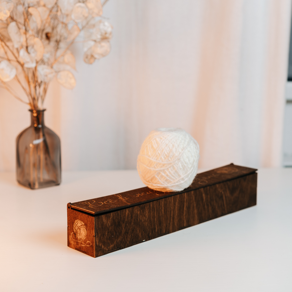 Деревянный Органайзер, короб, футляр для веретена 330 мм. OV7