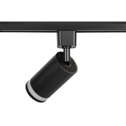 Трековый светильник однофазный ЭРА TR77 - GU10 BK под лампу GU10 черный