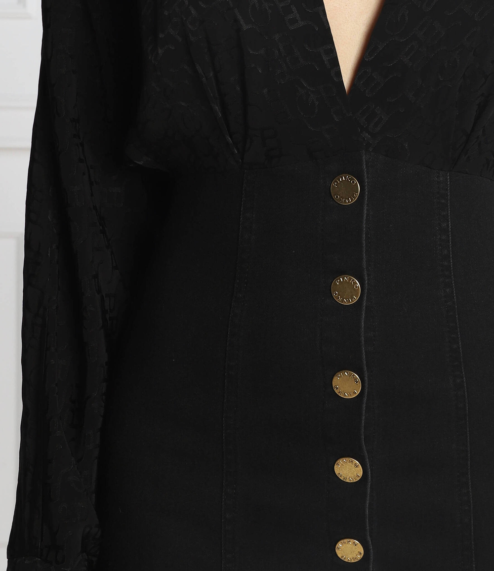 платье ruggito Pinko - черный(1J1123 A0CN)