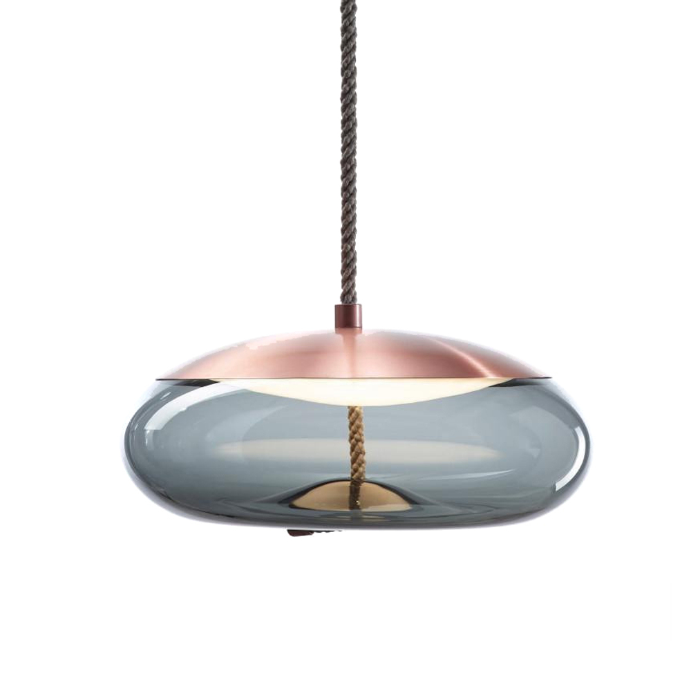 Pendant design lamp  Knot Disco by Brokis (Blue)