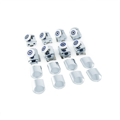 Ролики Ø 23 мм одинарные нажимные хромированные для душевой кабины DC 1008P (8 штук)