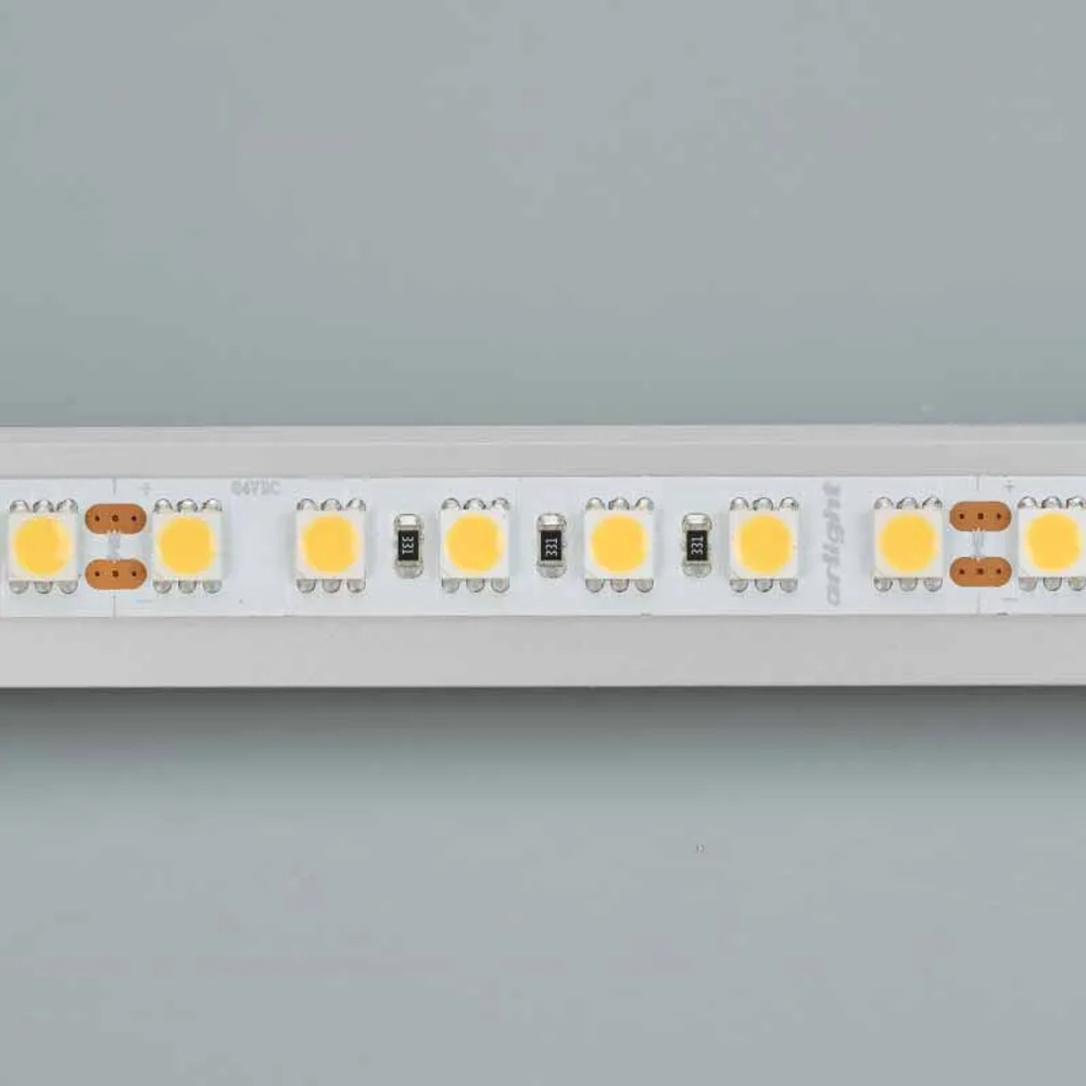 Светодиодная лента RT 6-5050-96 24V Day4000 3x (480 LED) (Arlight, 23 Вт/м, IP20) 017424