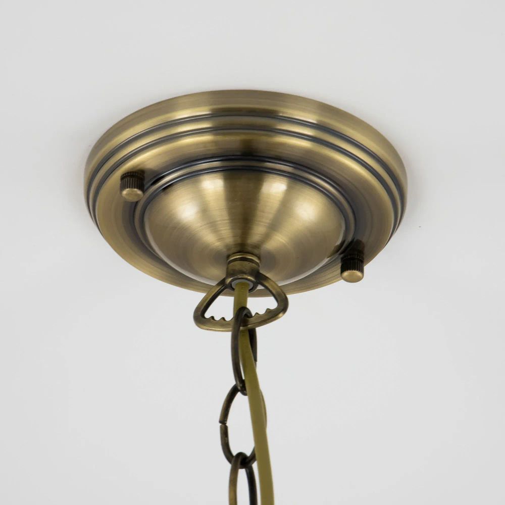 Citilux Шербург-1 CL440131 Люстра витражная подвесная Бронза