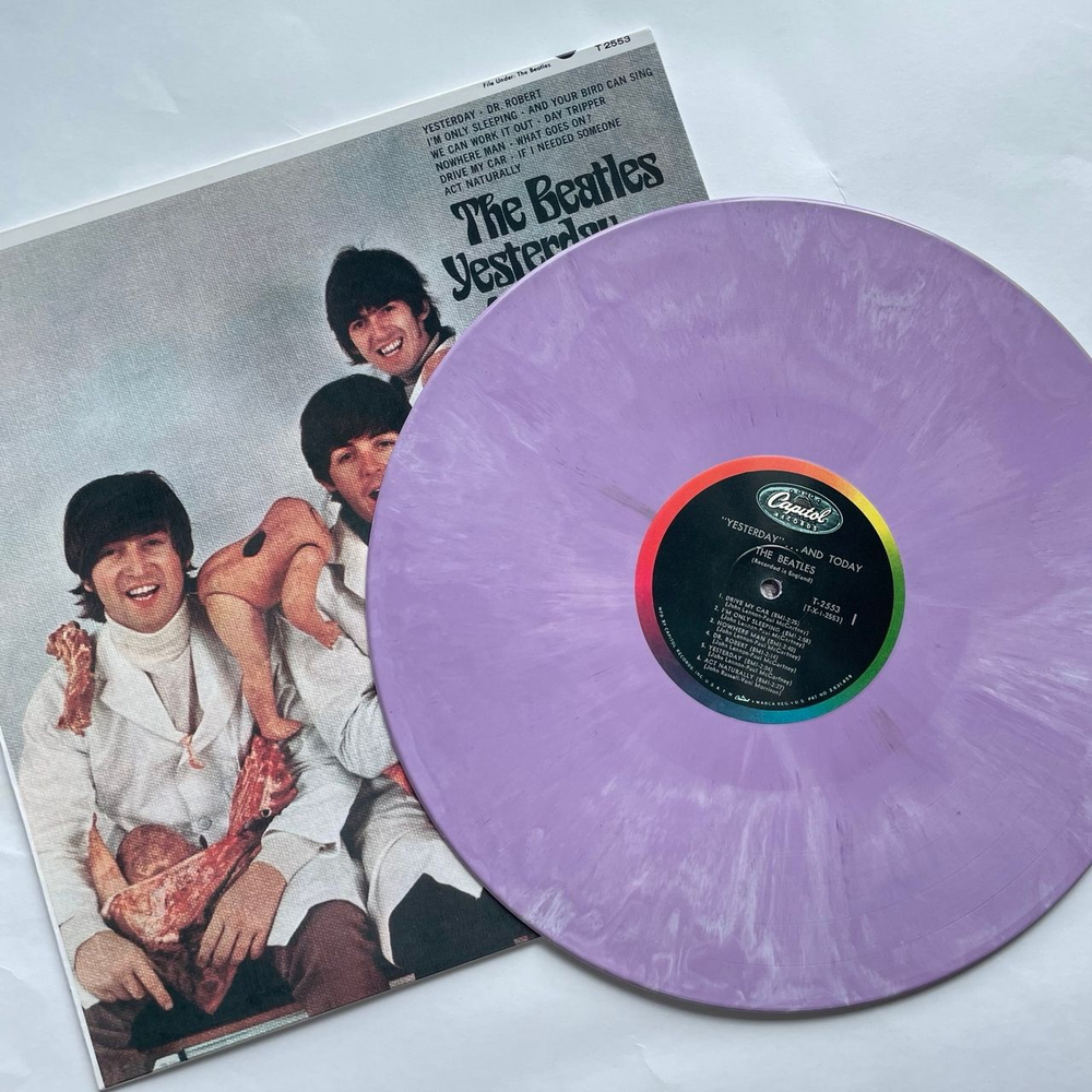 Винтажная виниловая пластинка LP The Beatles Yesterday And Today (США 2020) (Бутлег) Битлз Мясники