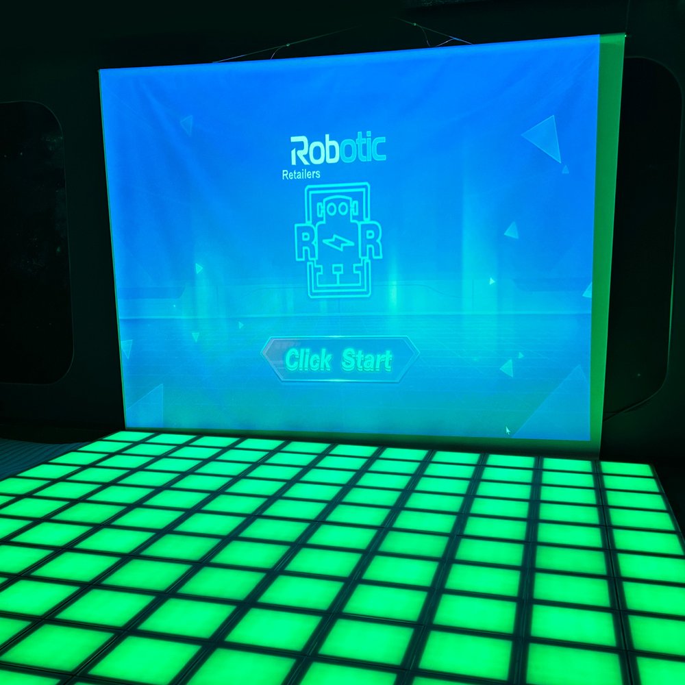 Интерактивный светодиодный пол с проектором «Арена Pixel Battle Plus» 187 шт